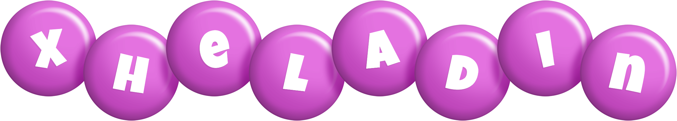 Xheladin candy-purple logo