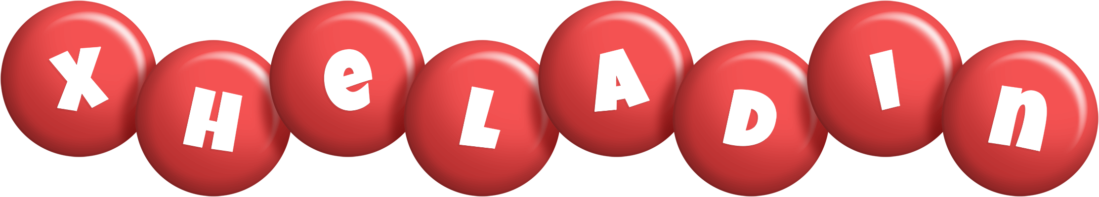 Xheladin candy-red logo