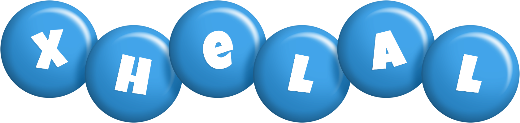 Xhelal candy-blue logo