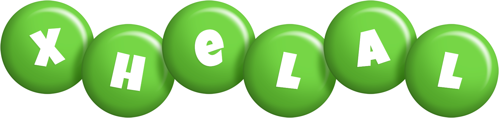 Xhelal candy-green logo