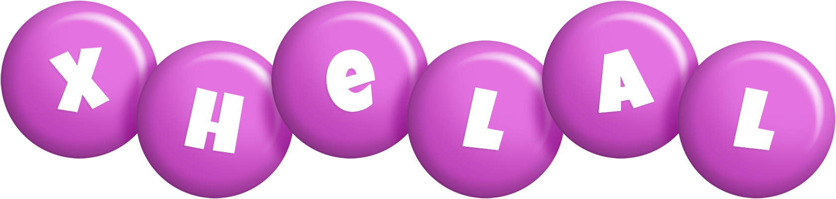 Xhelal candy-purple logo