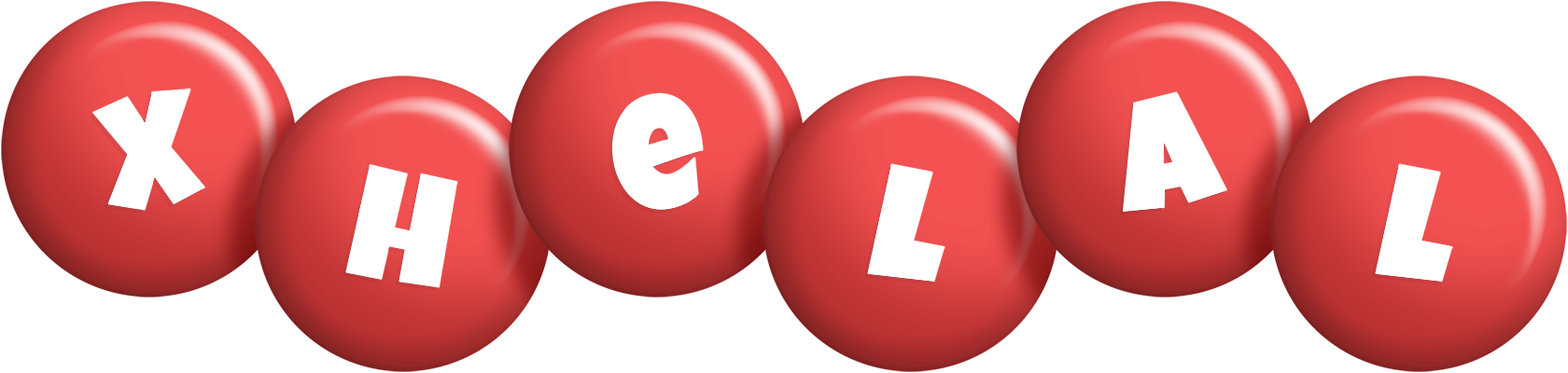 Xhelal candy-red logo