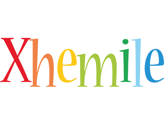 Xhemile birthday logo