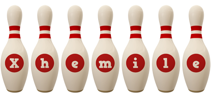 Xhemile bowling-pin logo