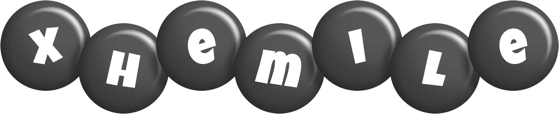 Xhemile candy-black logo