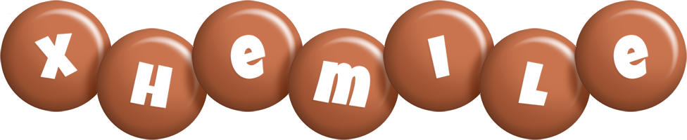 Xhemile candy-brown logo