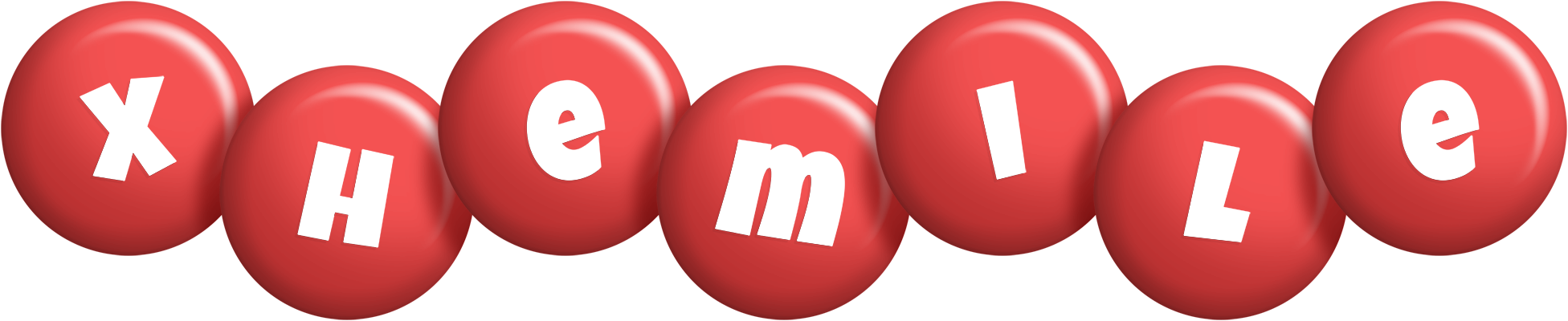 Xhemile candy-red logo