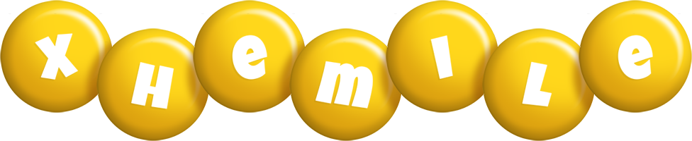 Xhemile candy-yellow logo