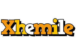 Xhemile cartoon logo
