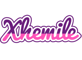 Xhemile cheerful logo