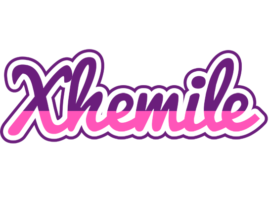 Xhemile cheerful logo