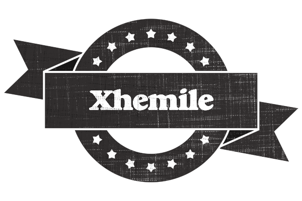 Xhemile grunge logo