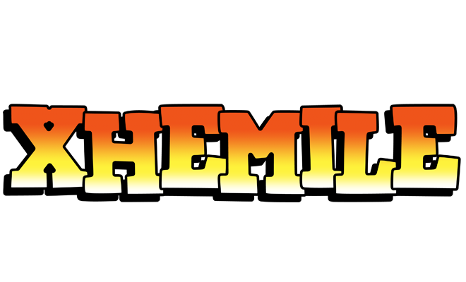 Xhemile sunset logo
