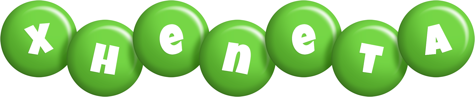 Xheneta candy-green logo