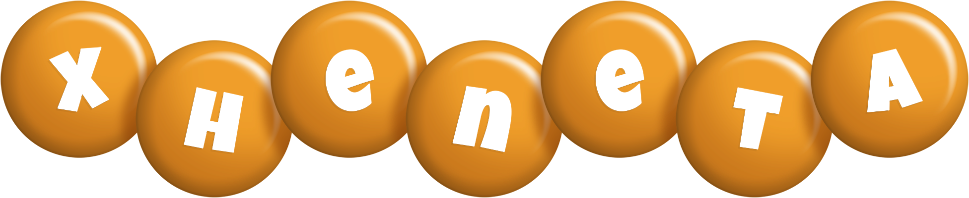 Xheneta candy-orange logo