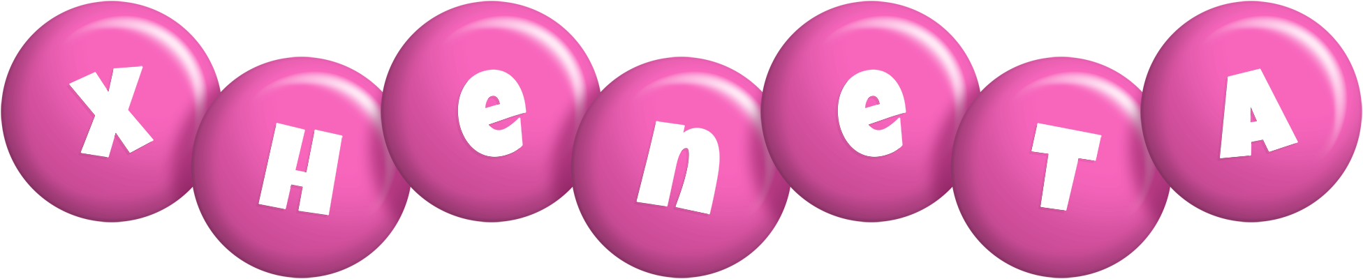 Xheneta candy-pink logo