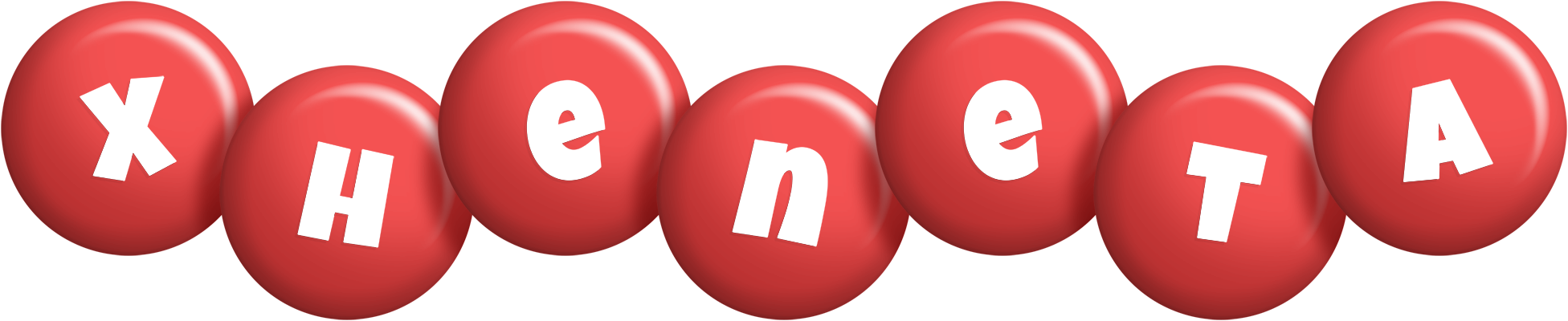 Xheneta candy-red logo