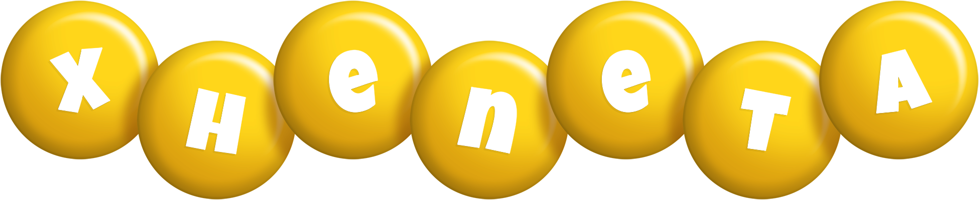 Xheneta candy-yellow logo