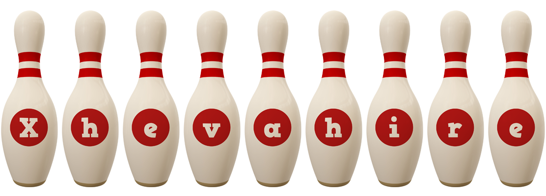 Xhevahire bowling-pin logo