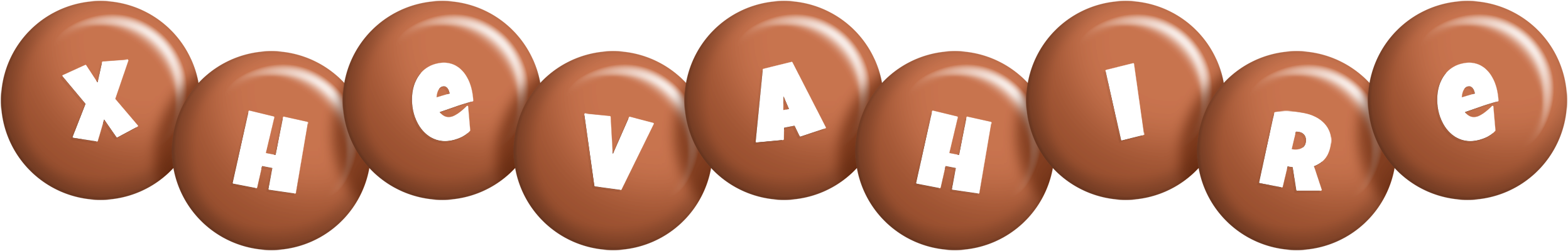 Xhevahire candy-brown logo