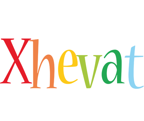 Xhevat birthday logo