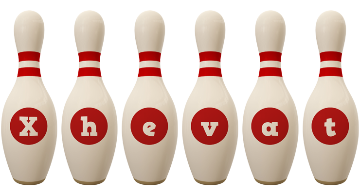 Xhevat bowling-pin logo