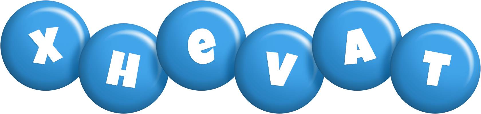Xhevat candy-blue logo