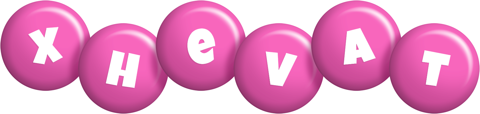 Xhevat candy-pink logo