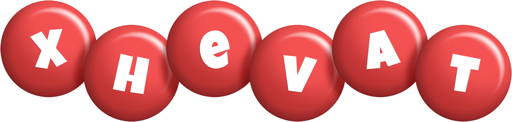 Xhevat candy-red logo