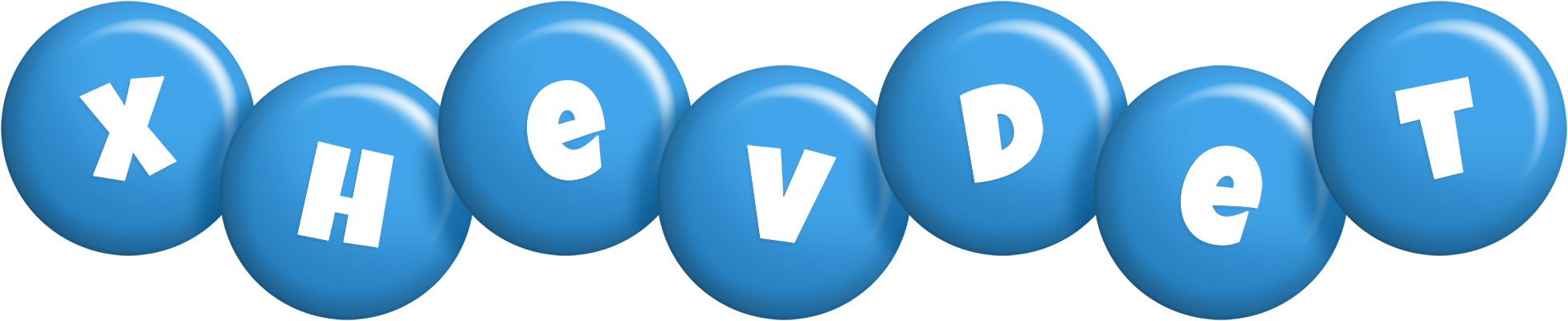 Xhevdet candy-blue logo