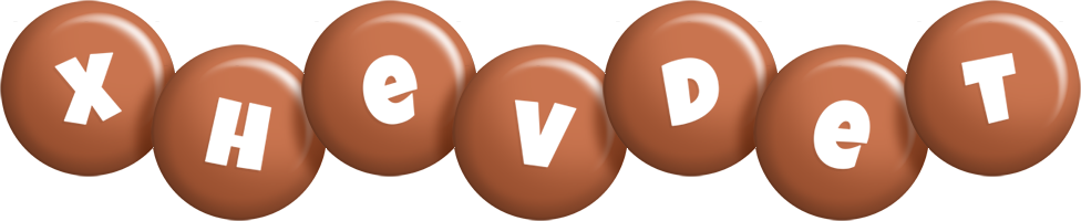 Xhevdet candy-brown logo