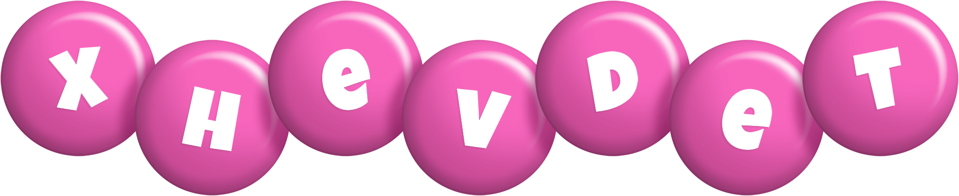 Xhevdet candy-pink logo