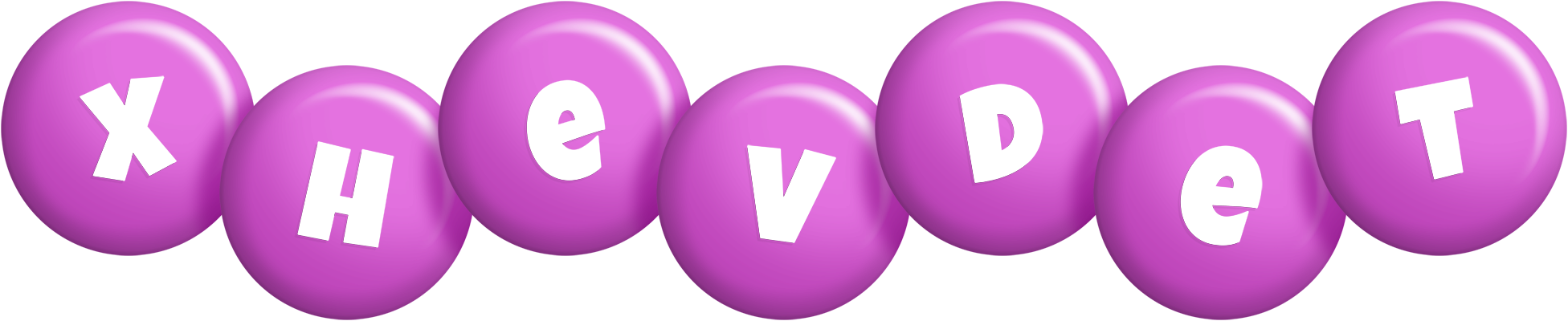Xhevdet candy-purple logo