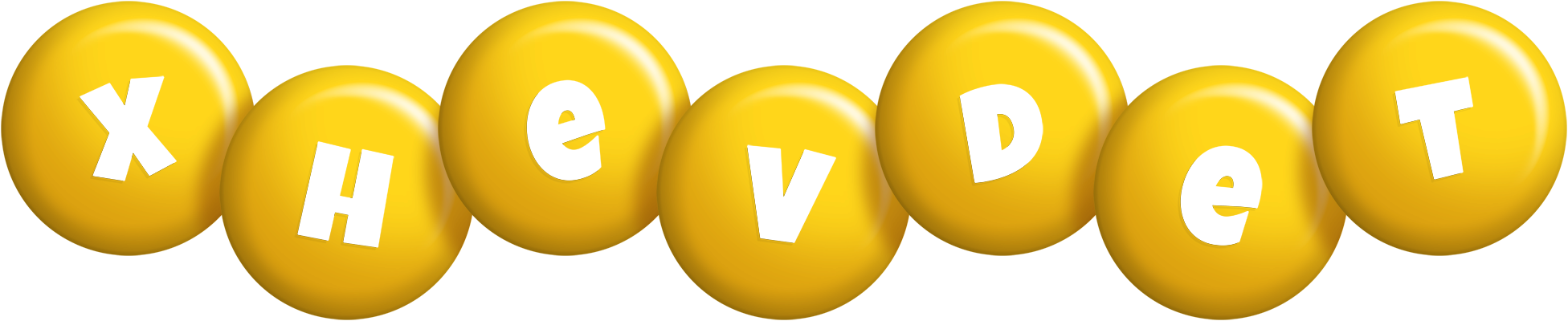 Xhevdet candy-yellow logo