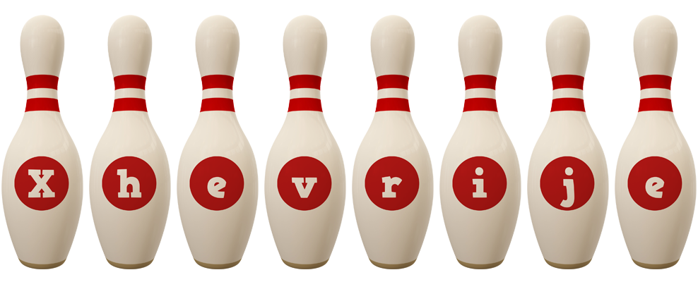 Xhevrije bowling-pin logo