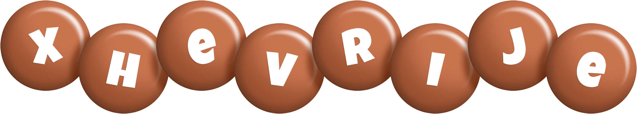 Xhevrije candy-brown logo