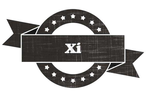 Xi grunge logo