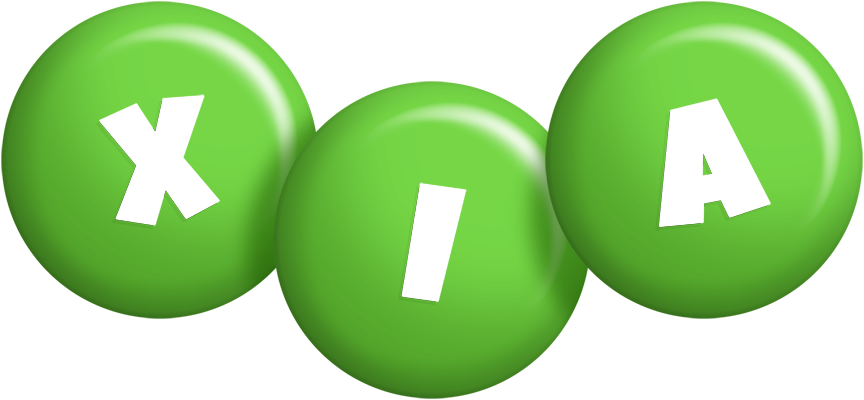 Xia candy-green logo