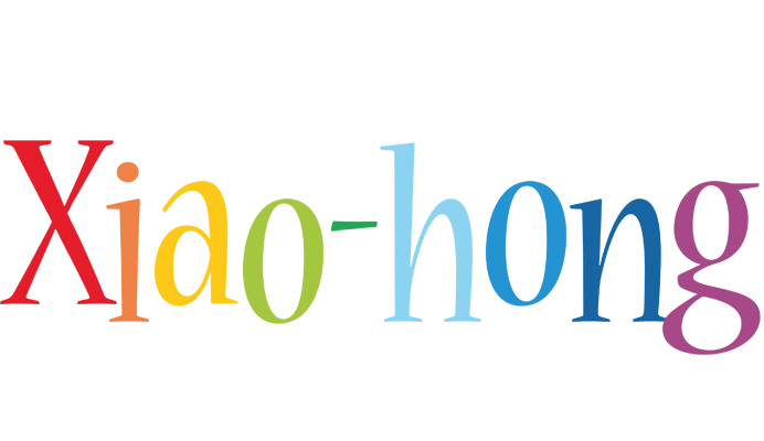 Xiao-hong birthday logo