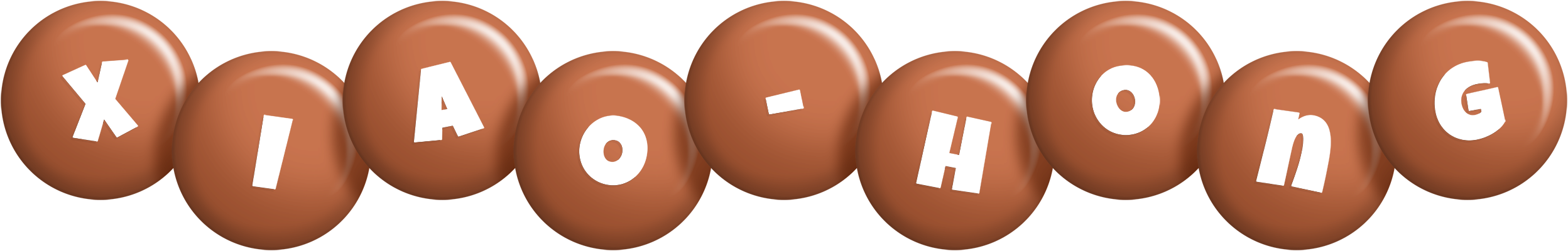 Xiao-hong candy-brown logo