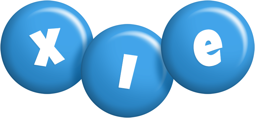 Xie candy-blue logo