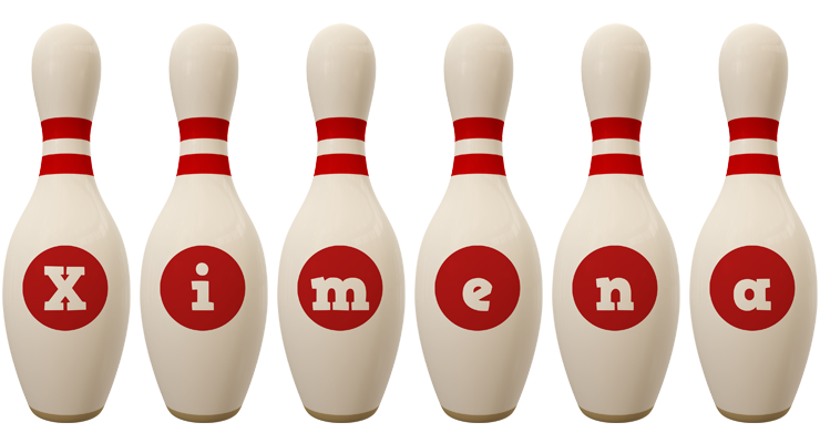 Ximena bowling-pin logo