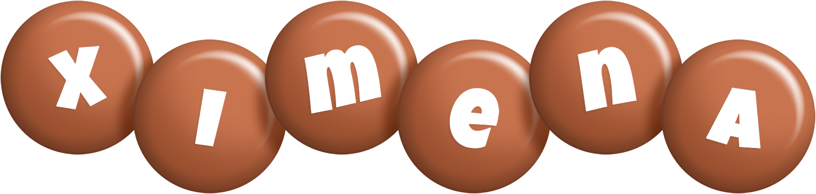 Ximena candy-brown logo