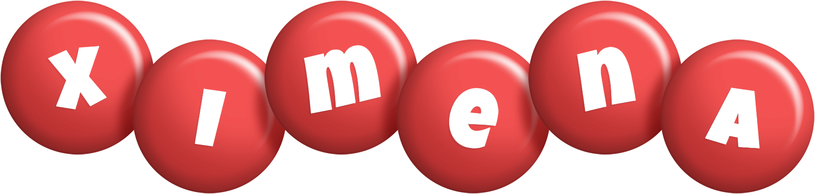 Ximena candy-red logo