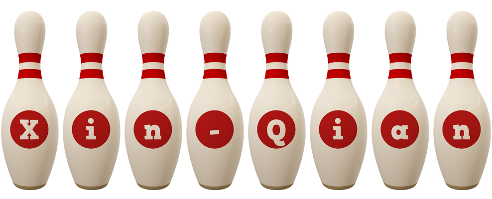 Xin-Qian bowling-pin logo