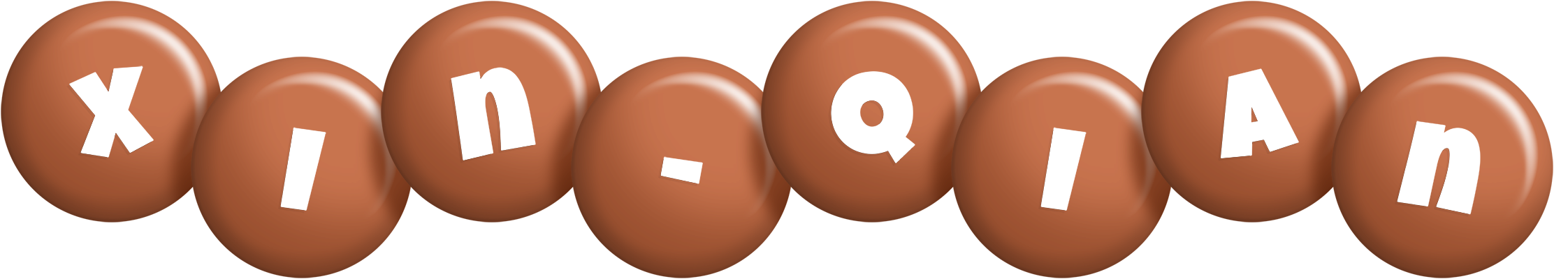 Xin-Qian candy-brown logo