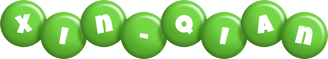 Xin-Qian candy-green logo