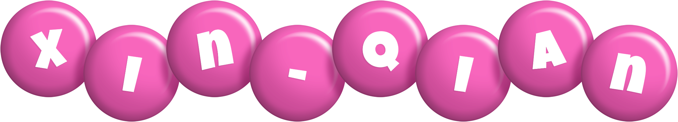 Xin-Qian candy-pink logo