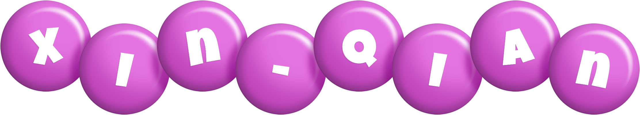 Xin-Qian candy-purple logo