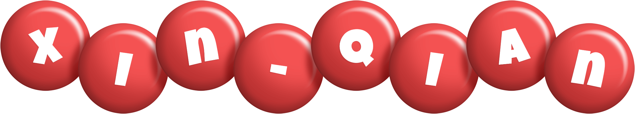 Xin-Qian candy-red logo